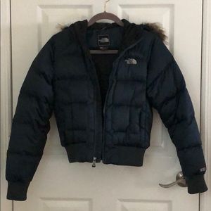 NORTH FACE COAT NAVY BLUE size XS